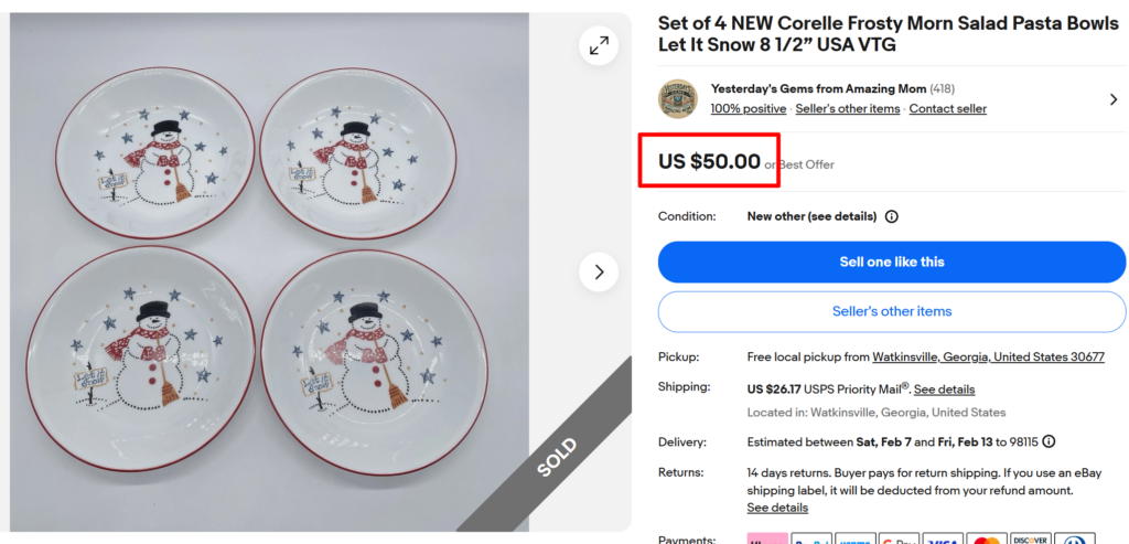 Corelle Frost Morn Salad Plates