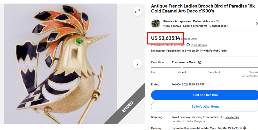 Enamel Art Deco Brooches