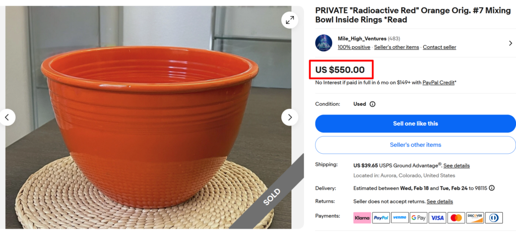 FiestaWare Red Bowl