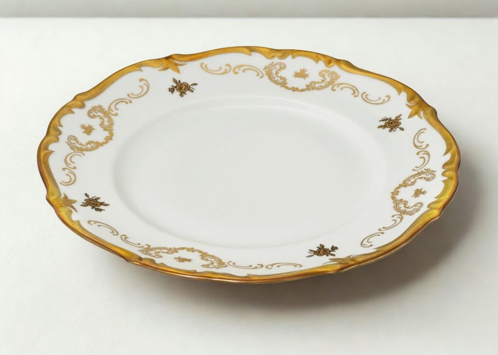 Gold Dinnerware Plate