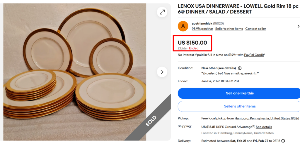 Lenox Lowell Dinner Set