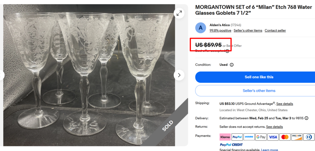 Milan Etch Goblets