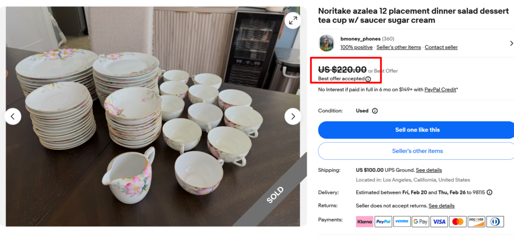 Noritake Azalea Dinner Set