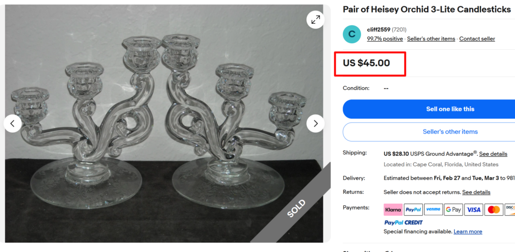 Orchid Etch Candelabras