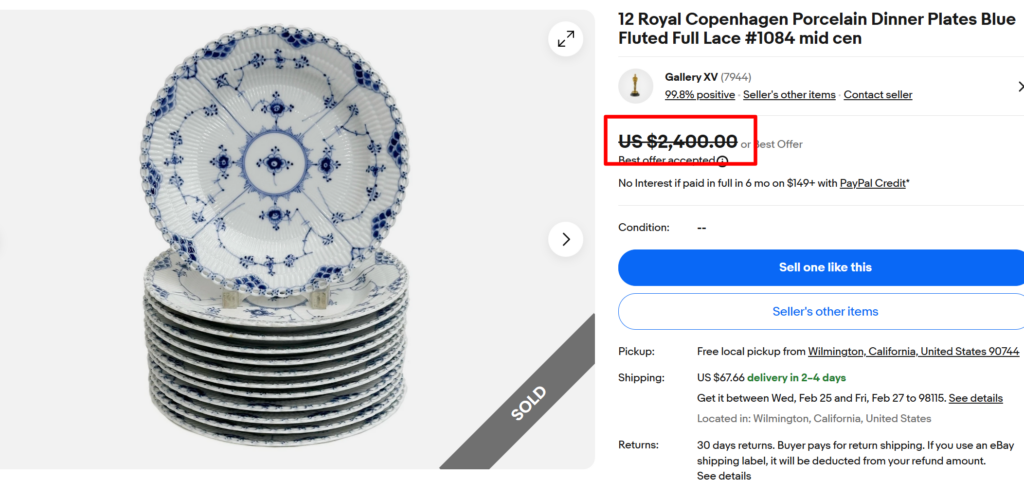 Royal Copenhagen's Blue Fluted (Musselmalet) Plates