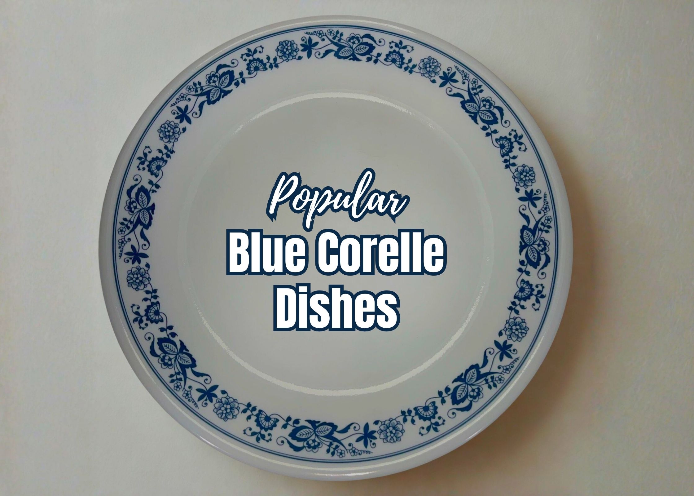 Blue Corelle Dishes