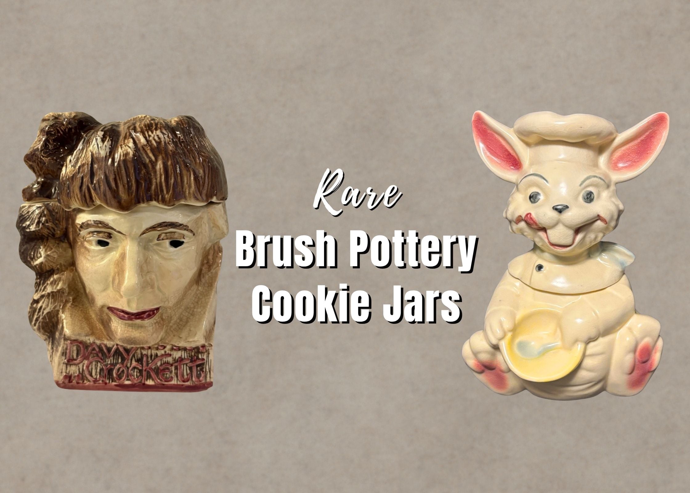 Brush Pottery Cookie Jars