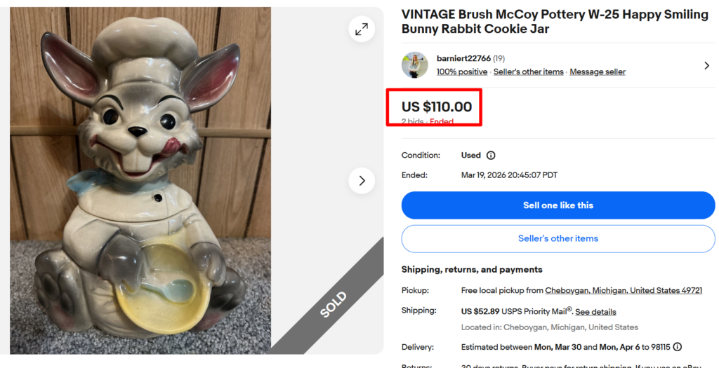 Happy Bunny W25 Cookie Jar