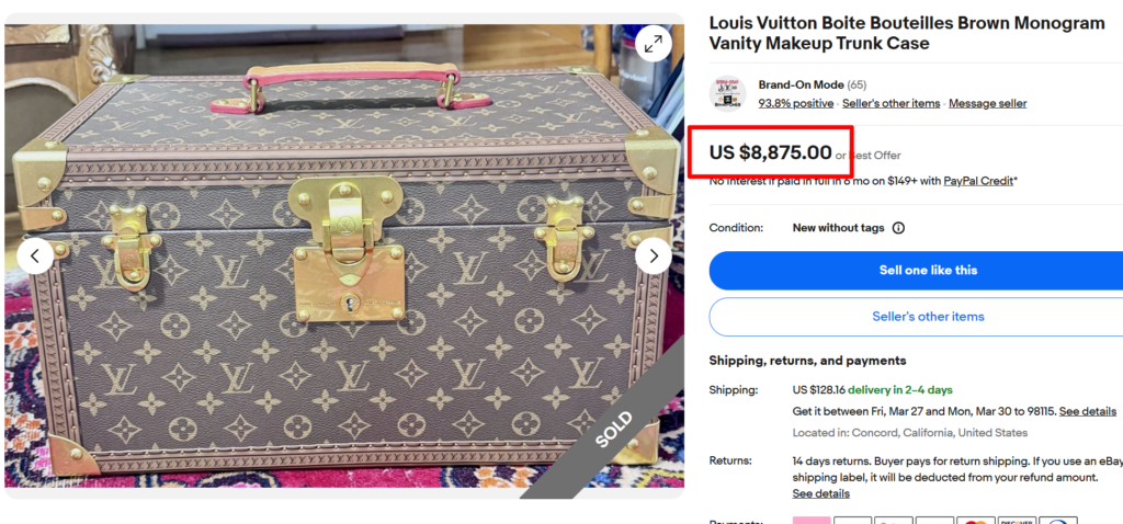 Louis Vuitton Boite Monogram Vanity Trunk Case