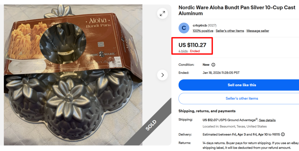 Nordic Ware Aloha Aluminum Bundt Pans