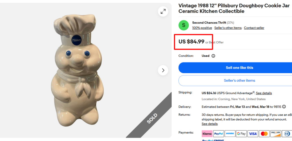 Pillsbury Doughboy Cookie Jar