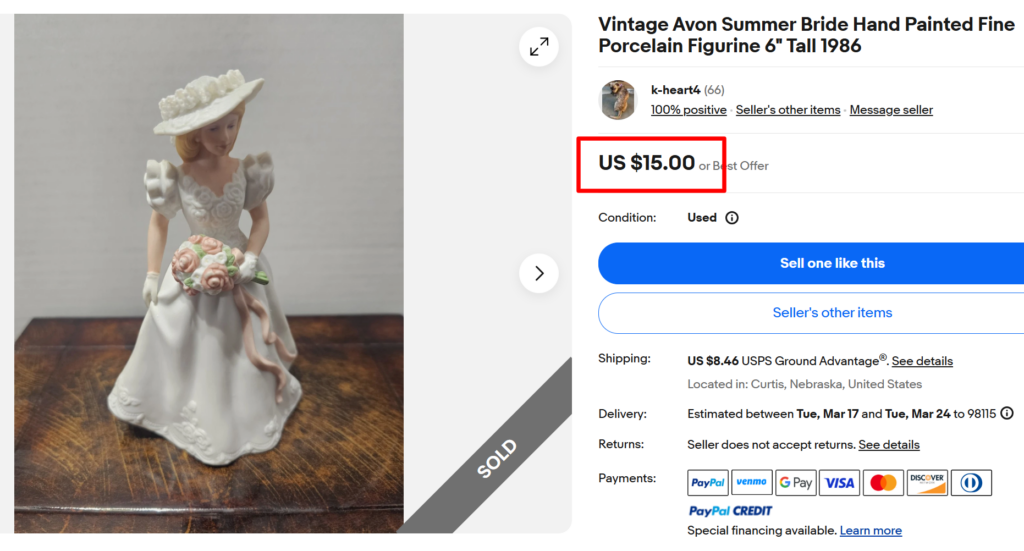 &ldquo;Summer Bride&rdquo; Porcelain Figurine