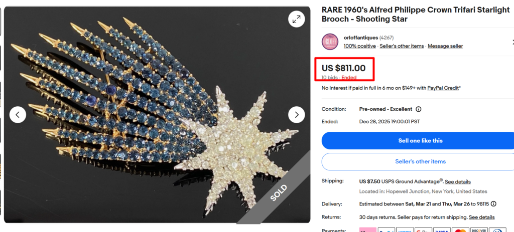 Trifari Starlight Brooch