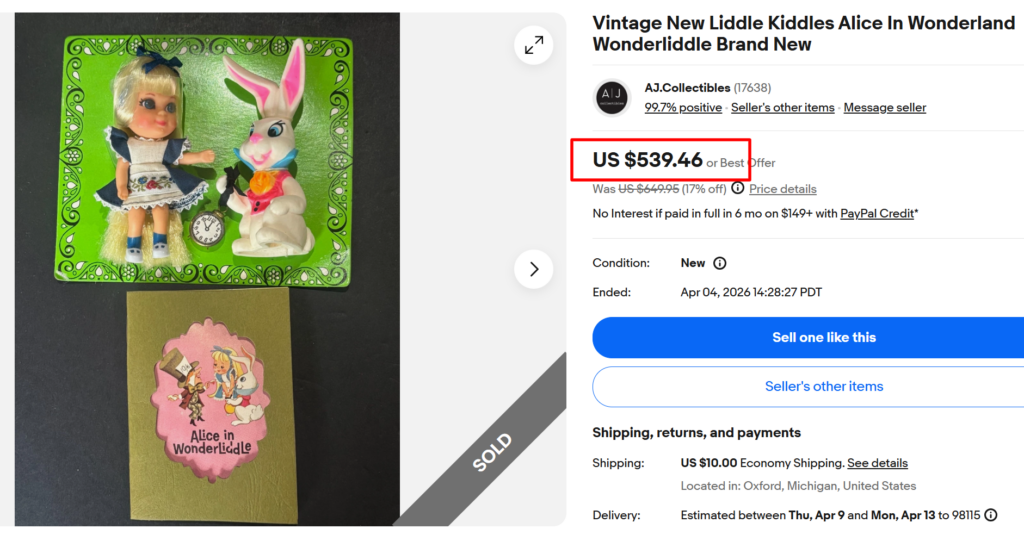 Alice in Wonderliddle Storybook Kiddle