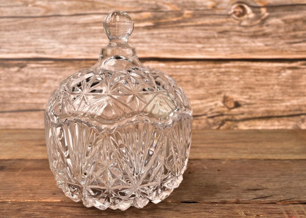 American Brilliant Cut Glass Jar