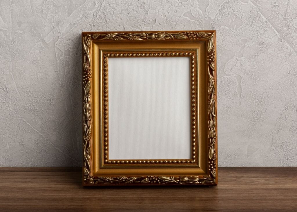 Antique Wooden Picture Frame