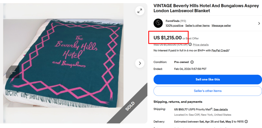 Asprey Beverly Hills Hotel Quilt