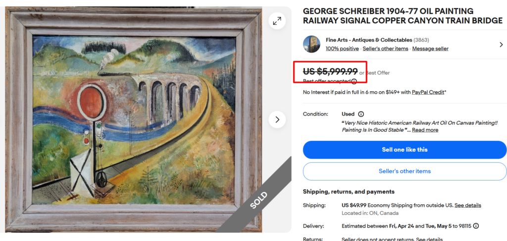 George Schreiber Railway Signer Copper Canyon Train Bridge