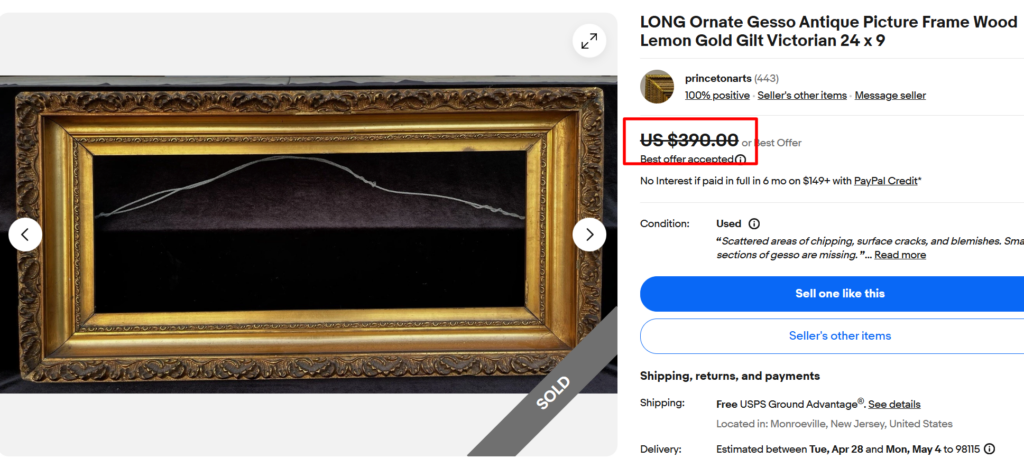 Gesso Giltwood Frame