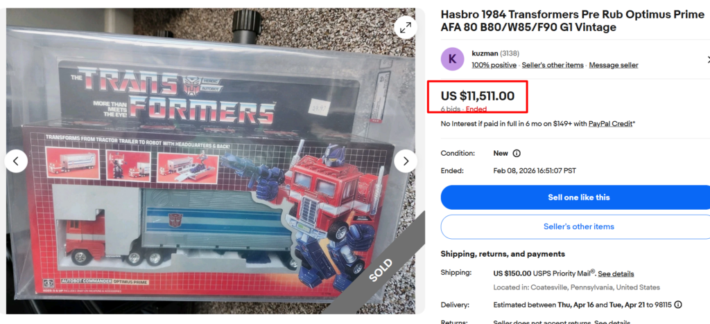 Hasbro Optimus Prime Transformer Figure