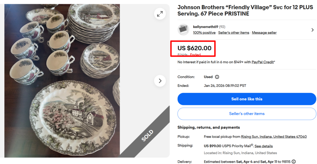 Johnson Brothers Friendly Village Dinner Set
