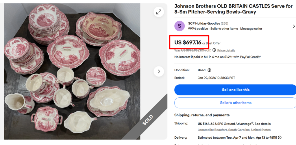 Johnson Brothers Old Britain Castles Dinner Set