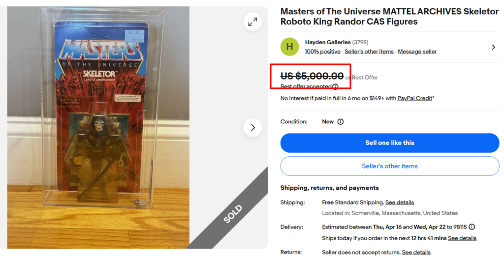 Mattel Skeleton Action Figure