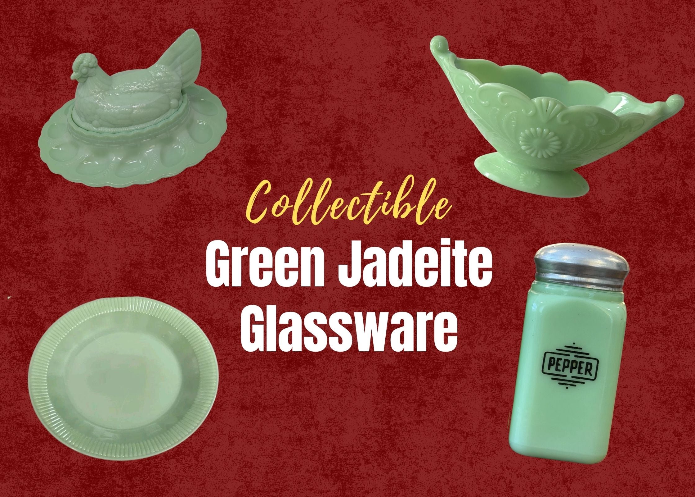 Milky Green Jadeite Glassware