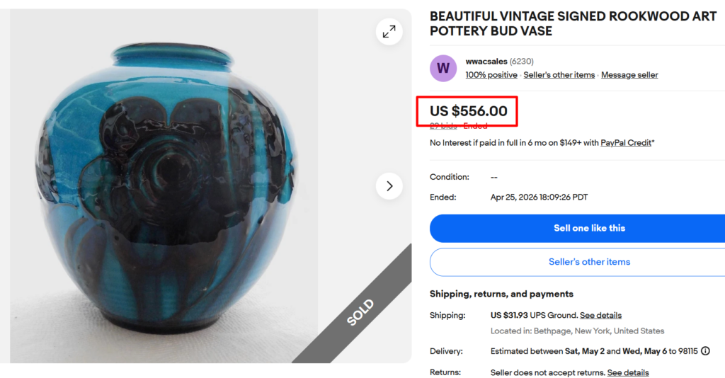 Rookwood Art Pottery Bud Vase