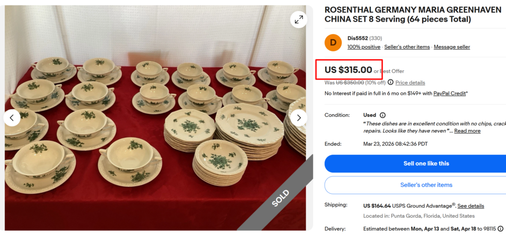 Rosenthal Greenhaven Dinner Set