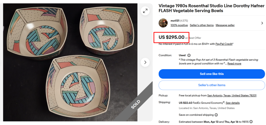 Rosenthal Studio Line Flash Bowls