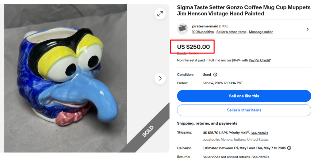 Sigma Taste Setter Muppets Coffee Mugs