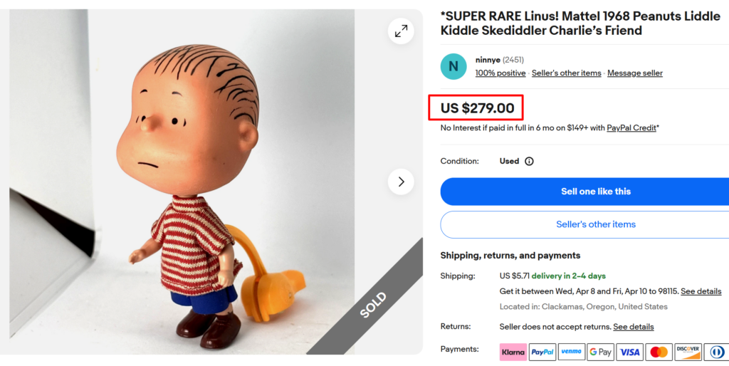 Skediddler Linus the Peanuts Series