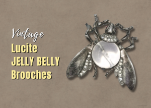 Vintage Lucite Jelly Belly Brooches