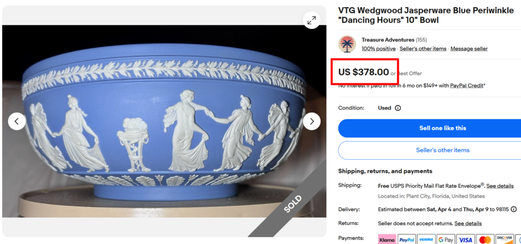 Wedgwood Jasperware Dancing Hours Bowl