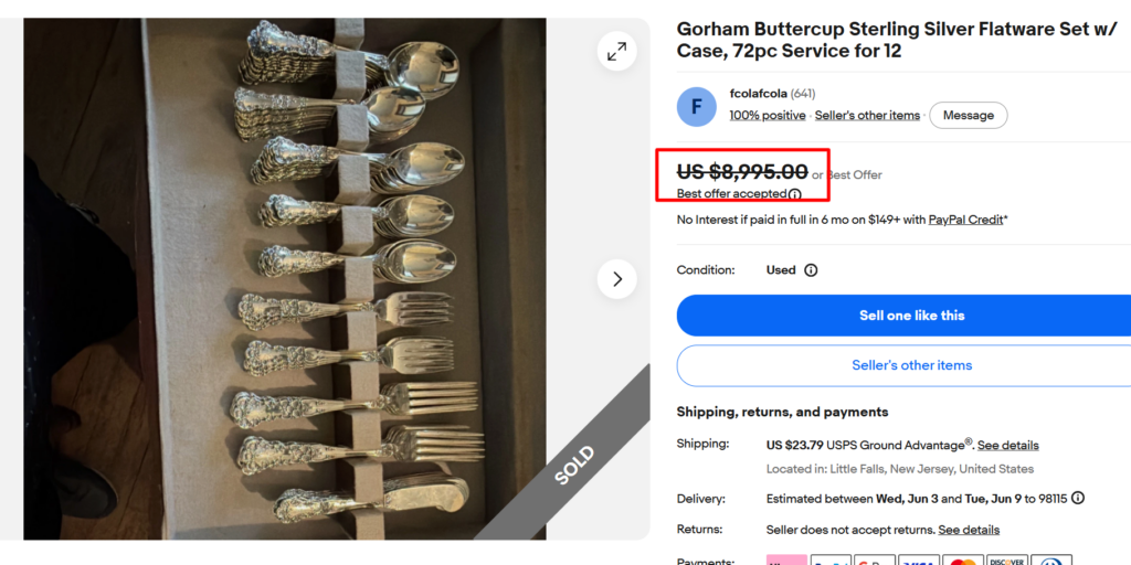 Gorham Buttercup Flatware