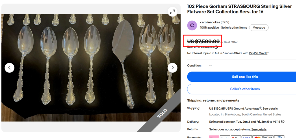 Gorham Strasbourg Flatware