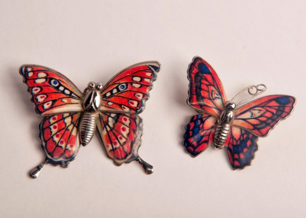 Old Enamel Brooches