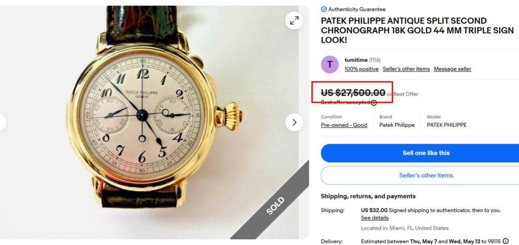 Patek Philippe Split Second Chronograph