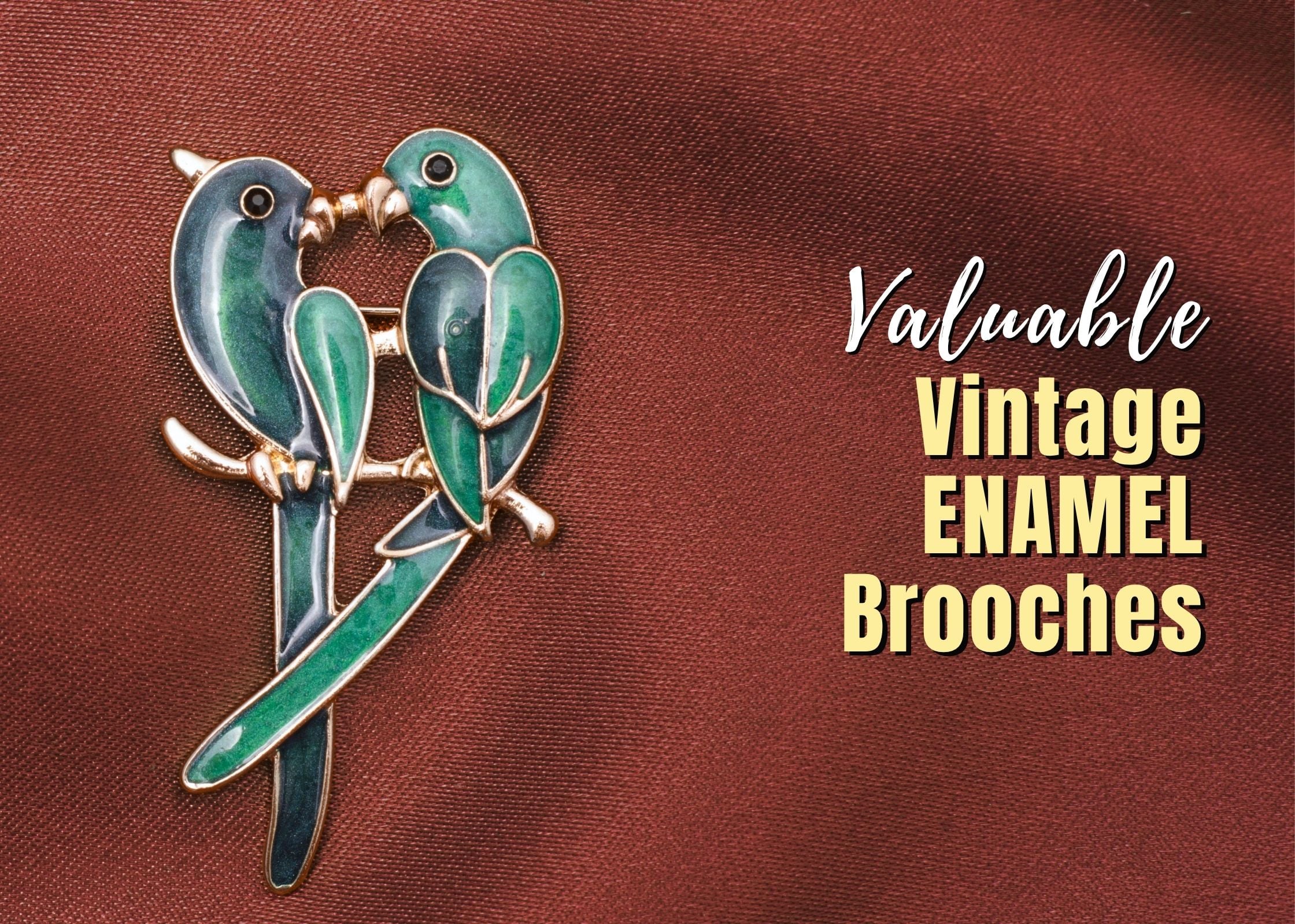 Vintage Enamel Brooches