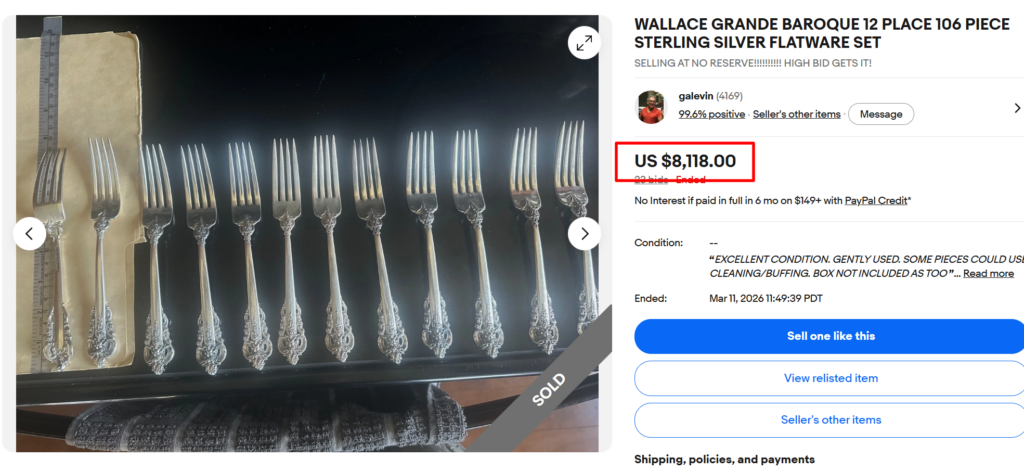 Wallace Grande Baroque Place Setting