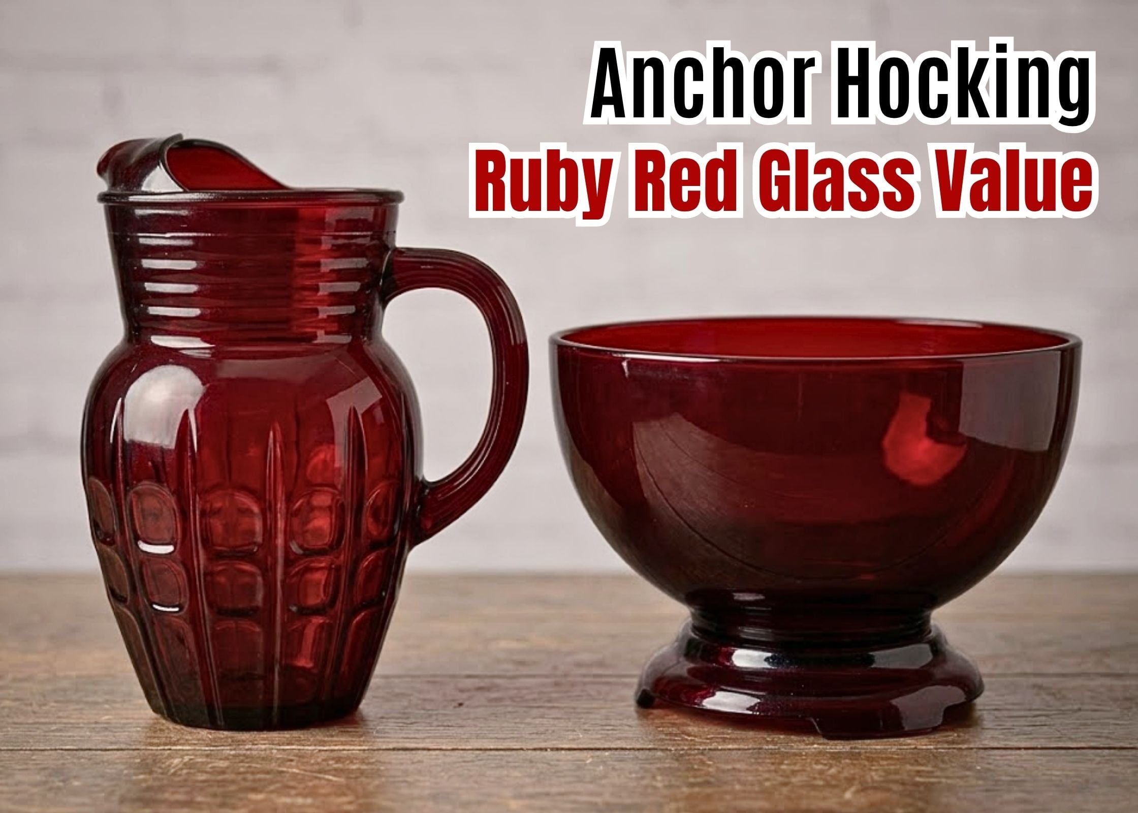 Anchor Hocking Royal Ruby Red Glass