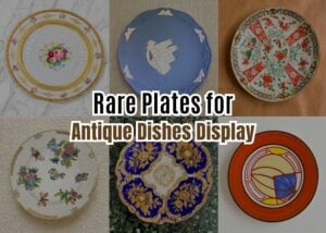 Antique Dishes Display