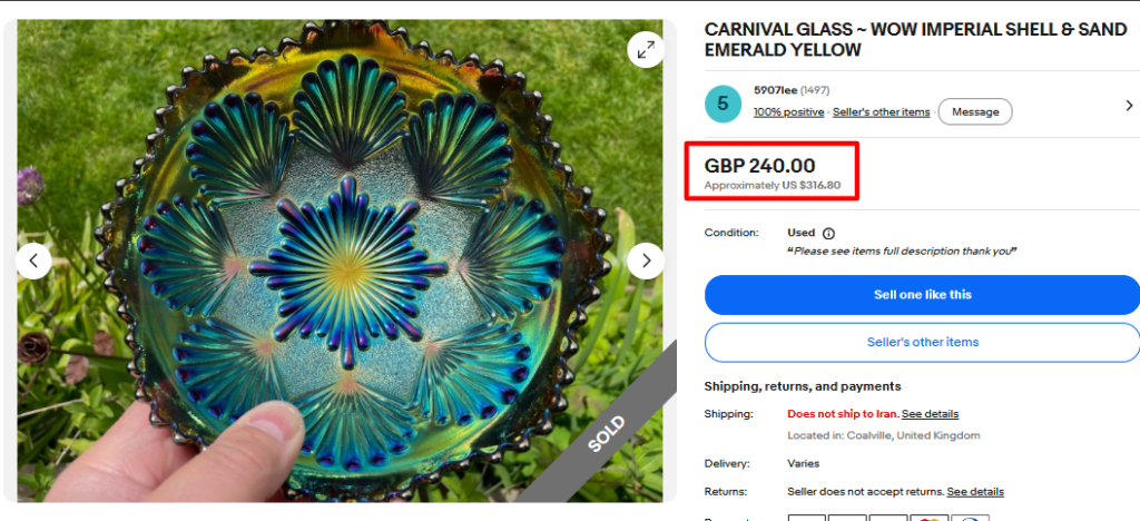 Imperial Carnival Glass
