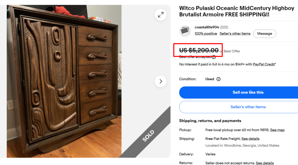 Midcentury Armoire