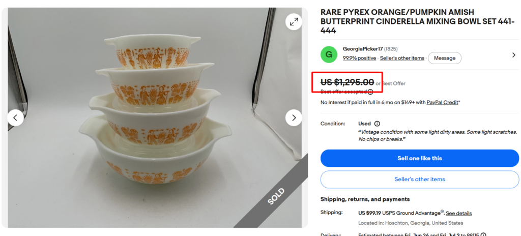 Pyrex Cinderella Bowls Set