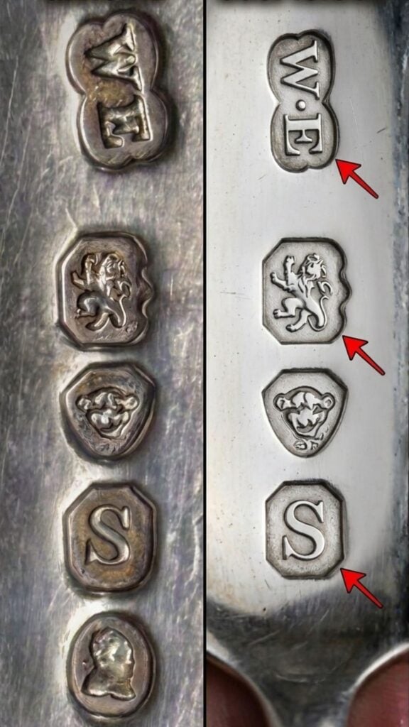 Real Vs. Fake Silver Hallmarks