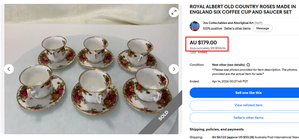 Royal Albert Old Country Roses Cups