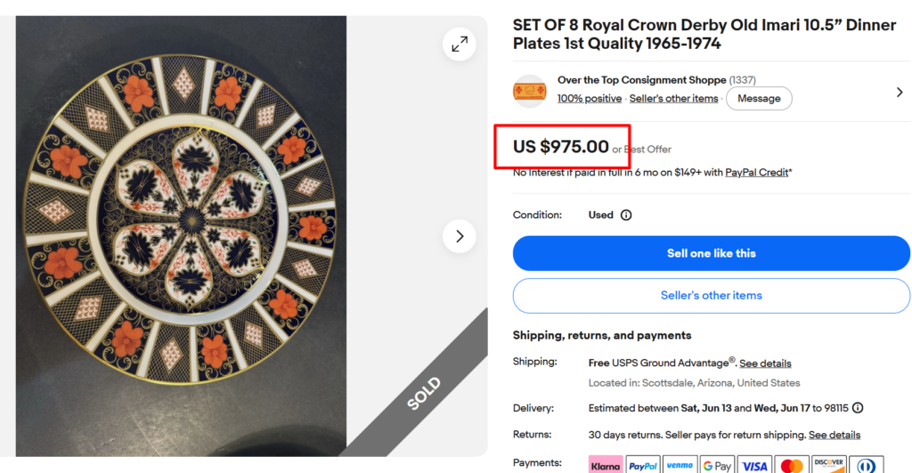 Royal Crown Derby Old Imari Plates
