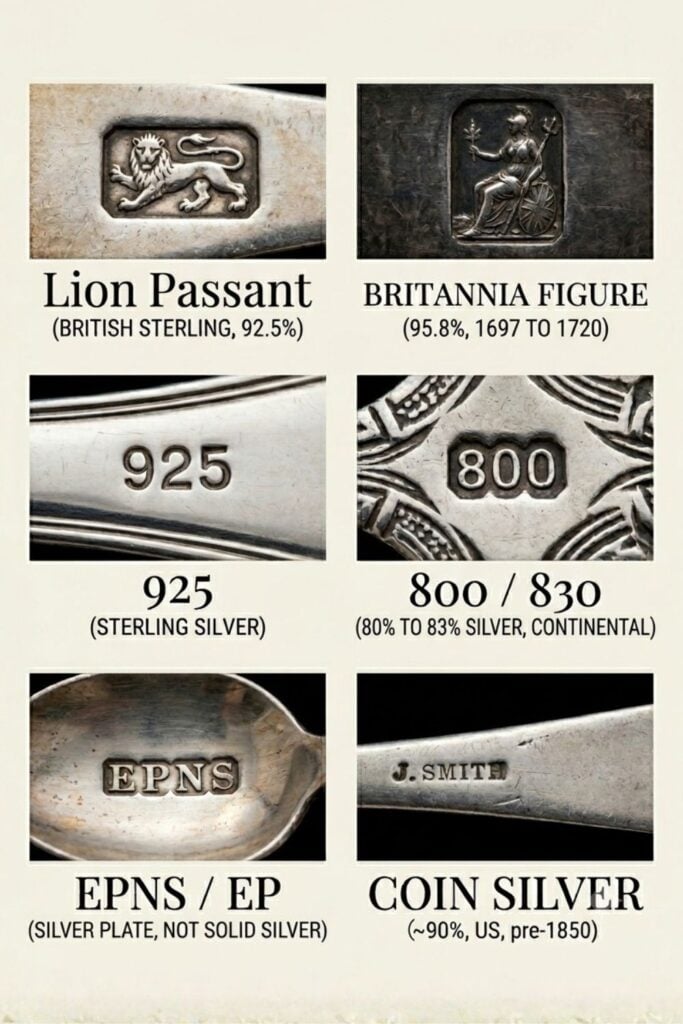 Silver Hallmark Standard Marks
